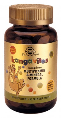Solgar Kangavites Multivitamin & Mineral Formula Tropical Punch Chewable Tabs 60