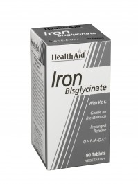 Health Aid Iron Bisglycinate 90Tabs