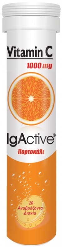 Igactive Vitamin C 20 Αναβραζοντα Δισκια 1000Mg